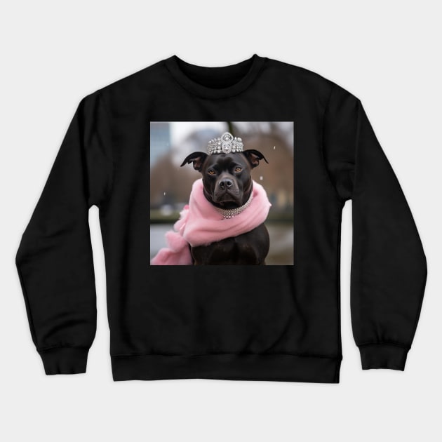 Princess Staffy Crewneck Sweatshirt by Enchanted Reverie